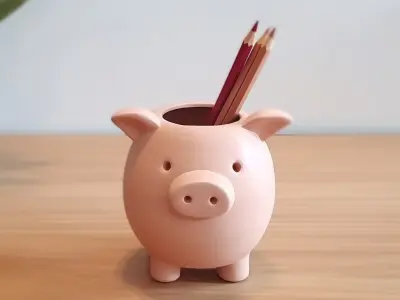 Piggy Multi-Purpose Holder 3D print model
