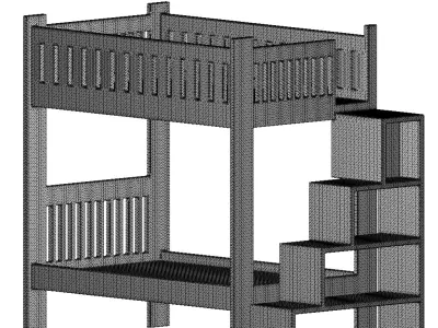 Baby Bunk Bed 3D print model