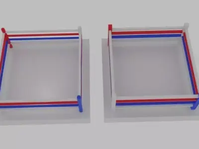  Low Poly Boxing Box  Free low-poly 3D model