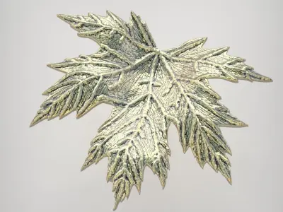 Leaf Earring model 0329 3D printable model13 3D print model