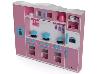 Cars and action games Play Kitchen Set 3D model