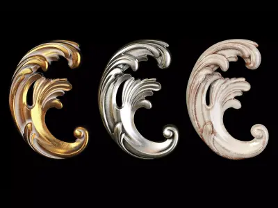 Classic carved 117 3D model