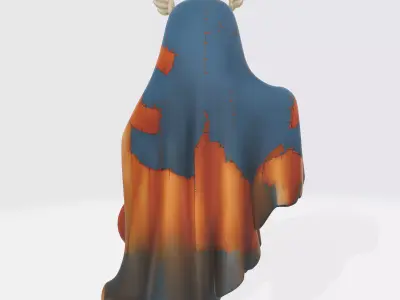 Captain America Ghost Halloween Decor Superhero Pumpkin  3D print model