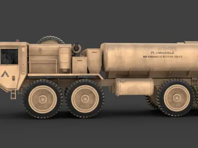 Oshkosh HEMTT A2 M977 Diesel truck 3D model