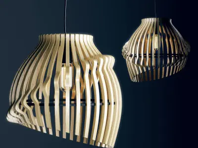 Parametric lamp 3D model