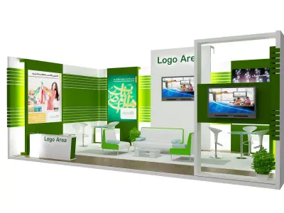 Booth Exhibition Stand a398b  3D model