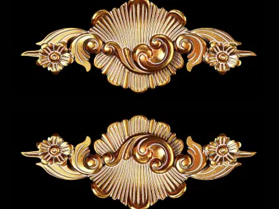 Classic carved 018 3D model