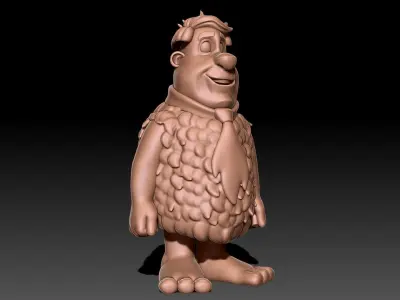 Fred Flintstone  3D print model