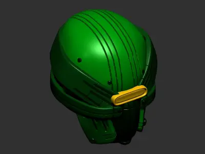 helmet high poly sculpt 3d printable 3D model get