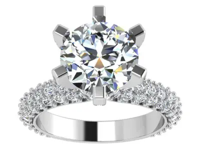 Peg Setting Diamond Ring 4474 3D print model