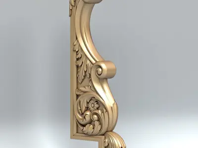 Newel post 006 3D model