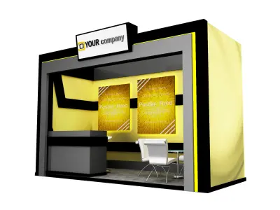 Booth Exhibition Stand a578a  3D model