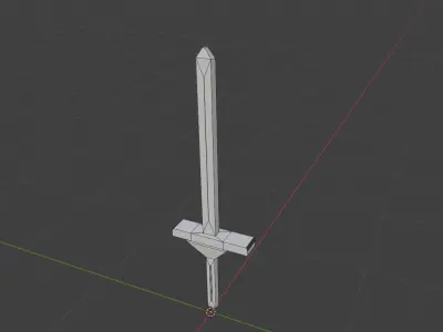 3d model of sword  3D model