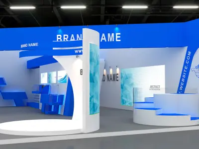 3d model exhibition booth 3D model 3D model