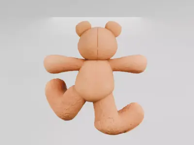 Teddy Bear 3D Model Cute Printable Toy 3D print model