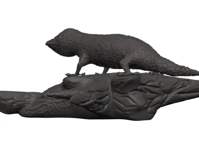 Gecko figurine 3D model