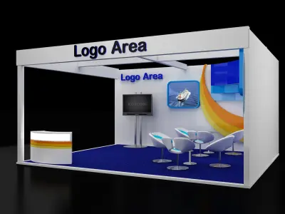 Booth Exhibition Stand a110a 3D model