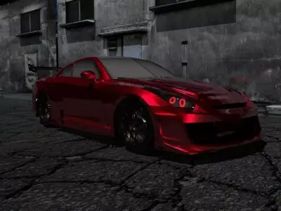 Nissan 370Z GT-R Modified Low-poly 3D model