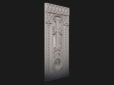 Armenian Cross-stone 02 3D print model