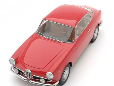 Alfa Romeo Giulia Sprint Low-poly 3D model