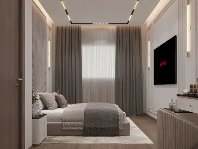 Modern bedroom 3D model
