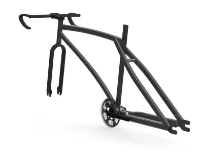 Bicycle Frame Low-poly 3D model