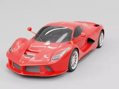 Ferrari LaFerrari Low-poly 3D model