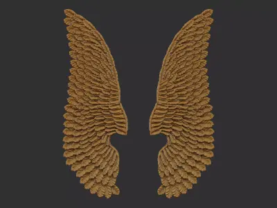 WING FOR DECORATION 3D model