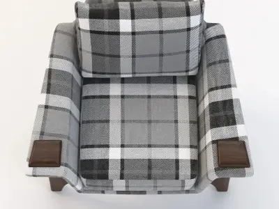 Craft Associates Wood Paw Lounge Chair 3D model