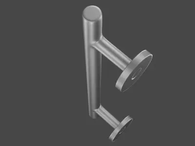 A 3D Simple Tubular Handle Door 3D model