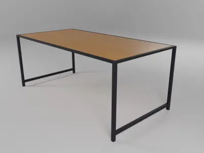 Wooden coffee table Free 3D model