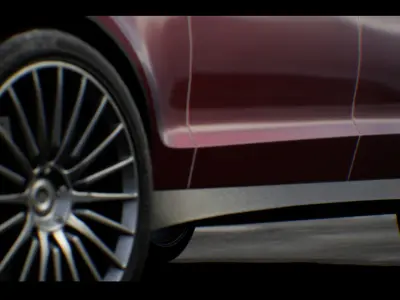 SUV 02 Driveable Animated Realistic Low-poly 3D model