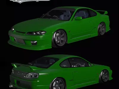 Yasuyuki Kazama 2008 D1GP Rodextyle Kit - GT7 S15 Silvia  3D model