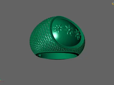 Plain Ring Women Ready STL 3DM Models Womens Rings 3D models 3D print model 52