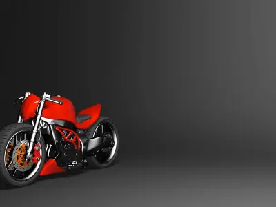 motor sport Low-poly 3D model