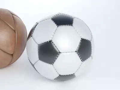 Sport Balls Low-poly 3D model