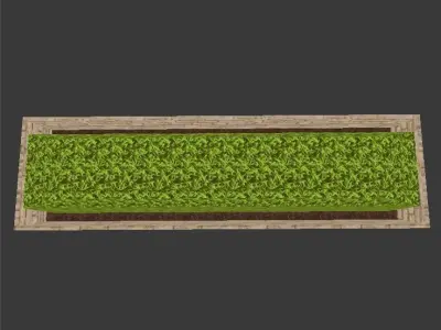 Hyrule Fortress Planter Free low-poly 3D model