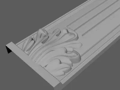 Central decor ornament for furniture 3D model 767