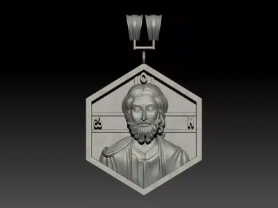 JESUS PENDANT 3D print model