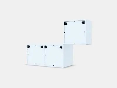 EKET Wall-mounted cabinet combination 1 Low-poly 3D model