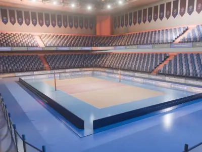VR Volleyball Court Low-poly 3D model