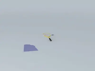 Wilson Squash Racquet Free 3D model