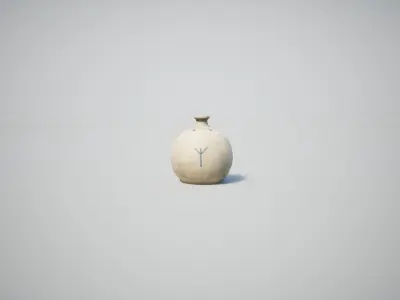Medieval Vases Low-poly 3D model