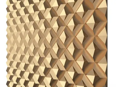 3D Wall Panel 08 Low-poly 3D model