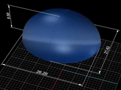 DY signature oval ring 3D print model