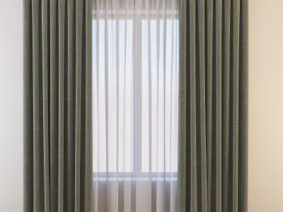 Set 28 Curtains 3D model