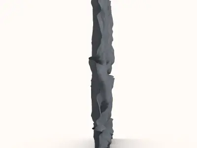 Gravel Stone Wall Component 3D model