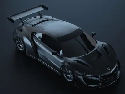 Honda NSX 2019 Low-poly 3D model