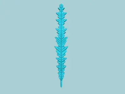 Fern Leaf Mould 05 - Artificial EVA Molding 3D print model