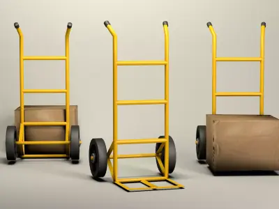 Cargo Cart Duo 3D model